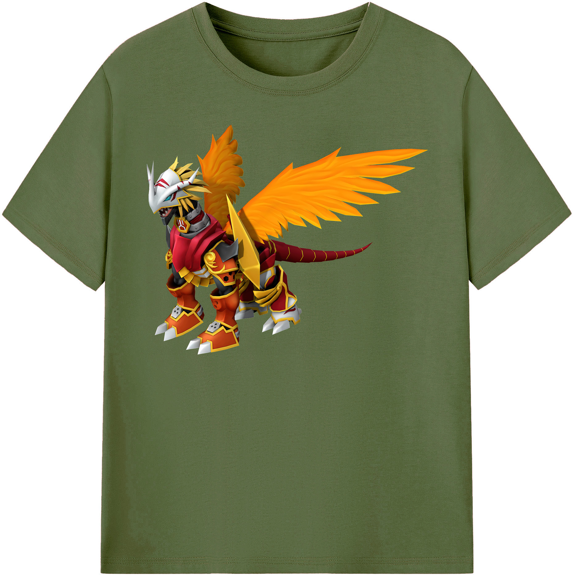 （画像用） Digimon デジタルモンスター/デジモン 綿100％半袖Tシャツ（フロントプリント）